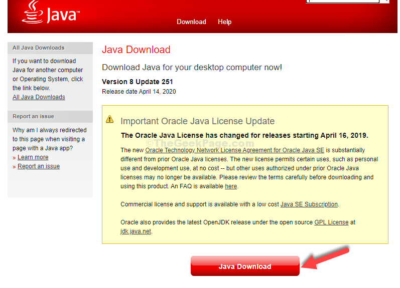 Java Download Page Download