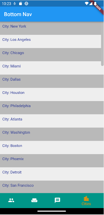Bottom Navigation Example 2